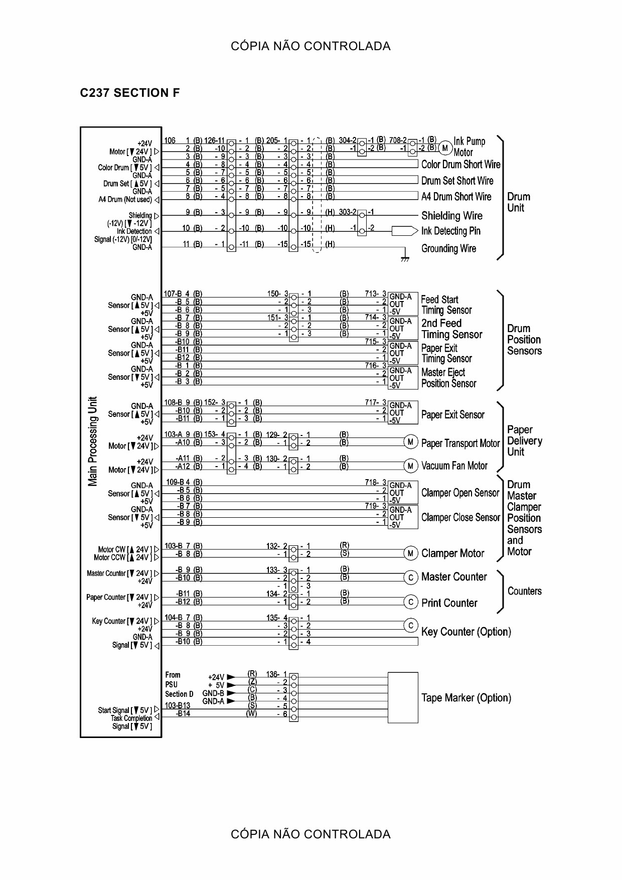 RICOH Aficio DX-3340 JP-1030 1230 3000 1235 C231 C237 C238 C248 C267 Circuit Diagram-3